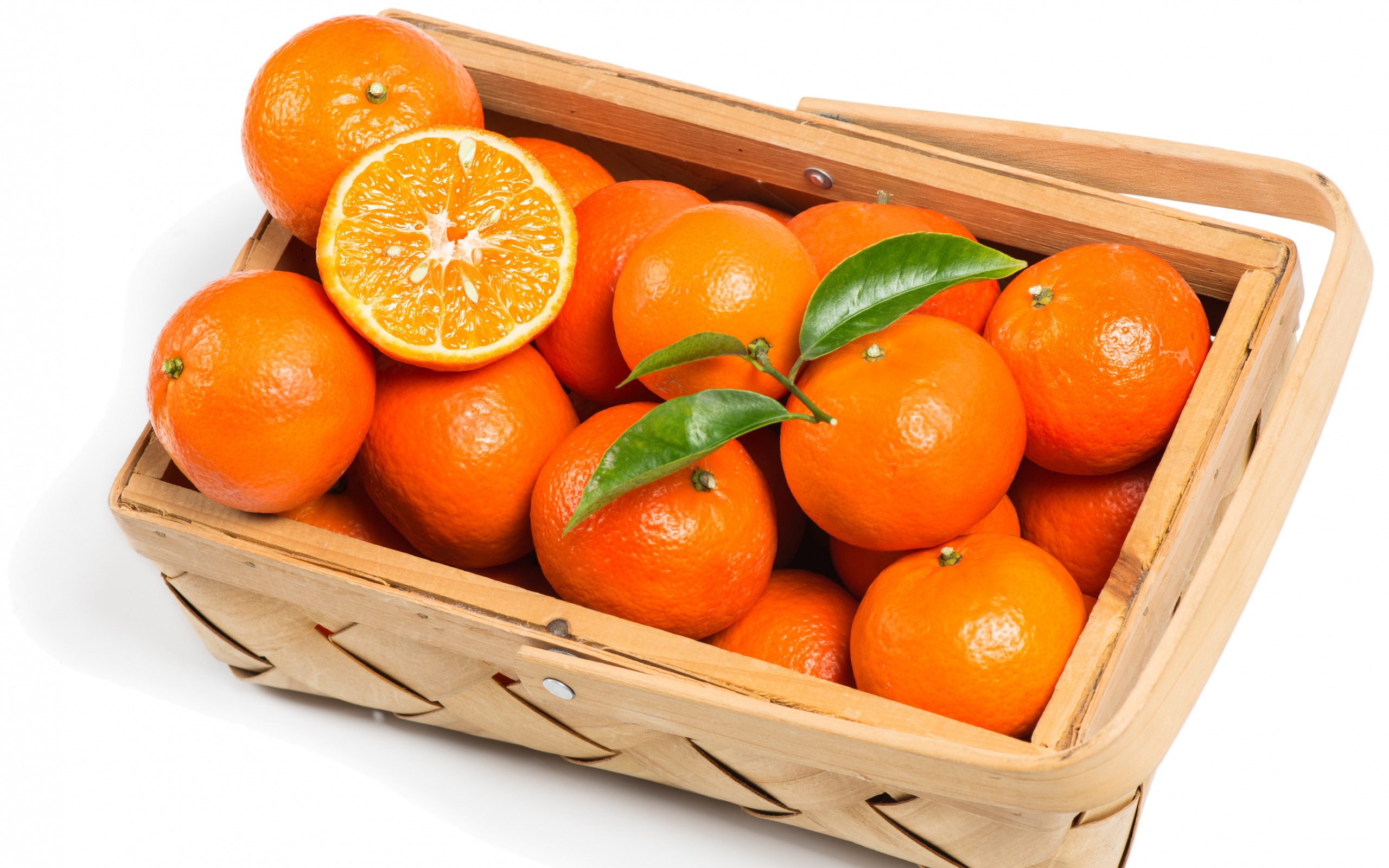 Mandarins, Citrus Fruits, Orange Fruit, Basket - Canasta Naranjas Png - HD Wallpaper 