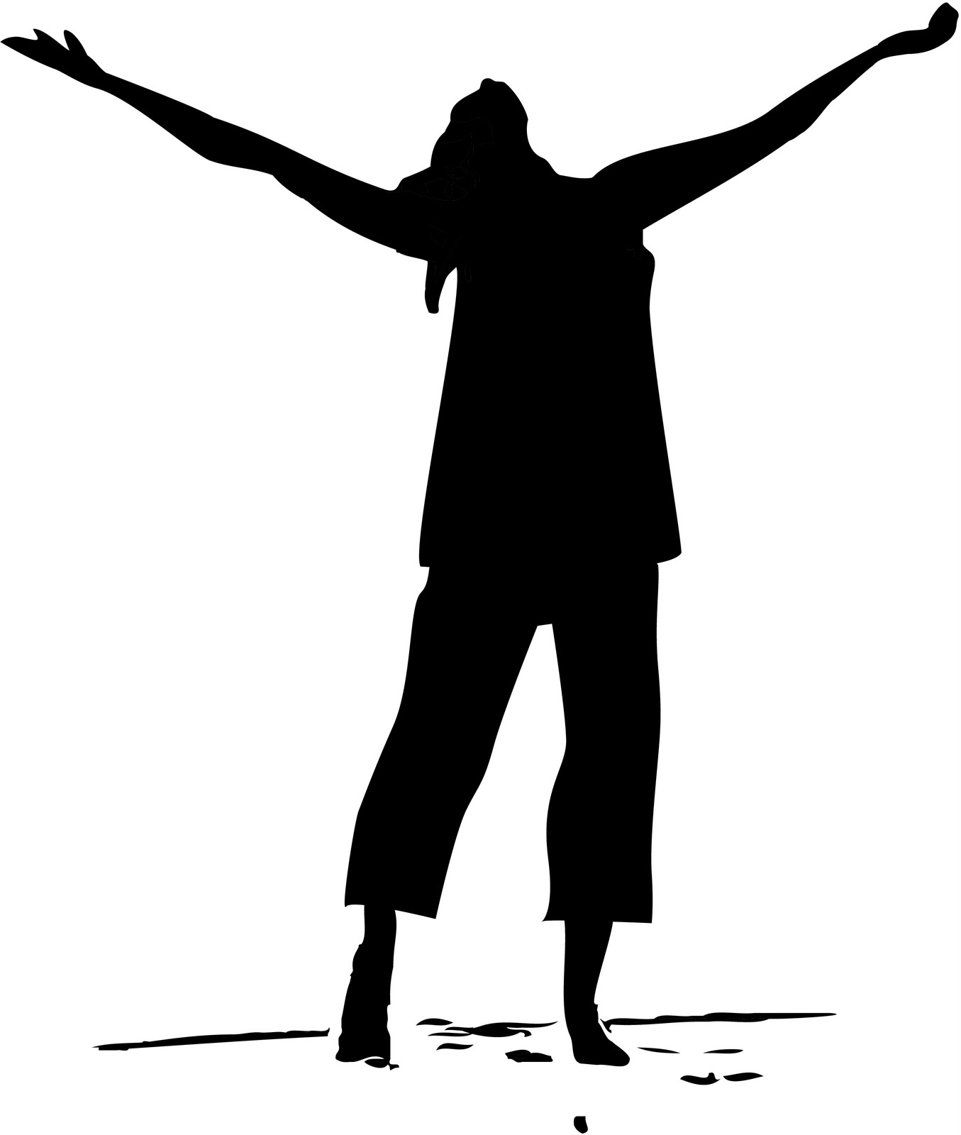 Praise And Worship Clipart Clipart Kid - Praise Silhouette - HD Wallpaper 