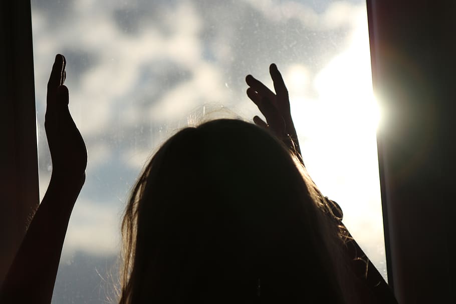 Praise, Worship, God, Hands, Silhouette, Sky, One Person, - Silhouette - HD Wallpaper 