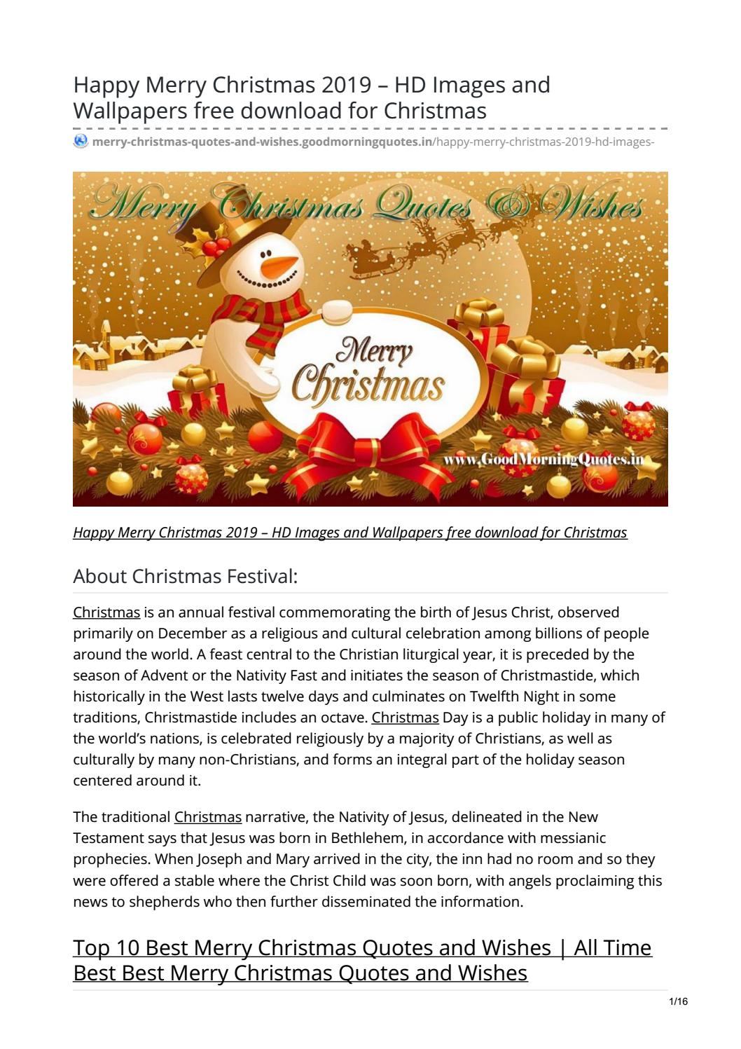 Happy Christmas Images Hd 2019 - HD Wallpaper 