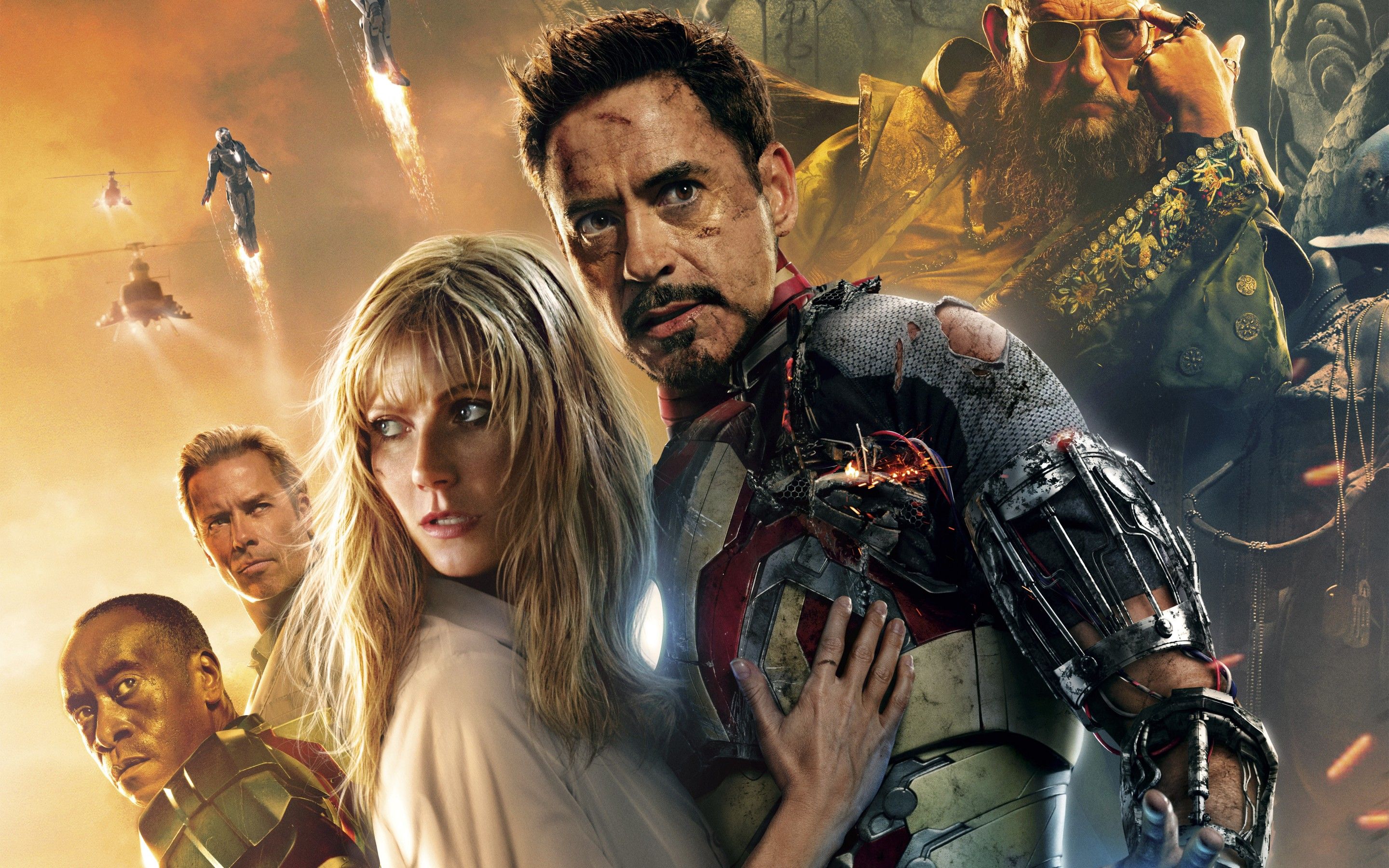 Wallpaper Of Pepper Potts, Tony Stark, Iron Man 3 Background - 2880x1800  Wallpaper 