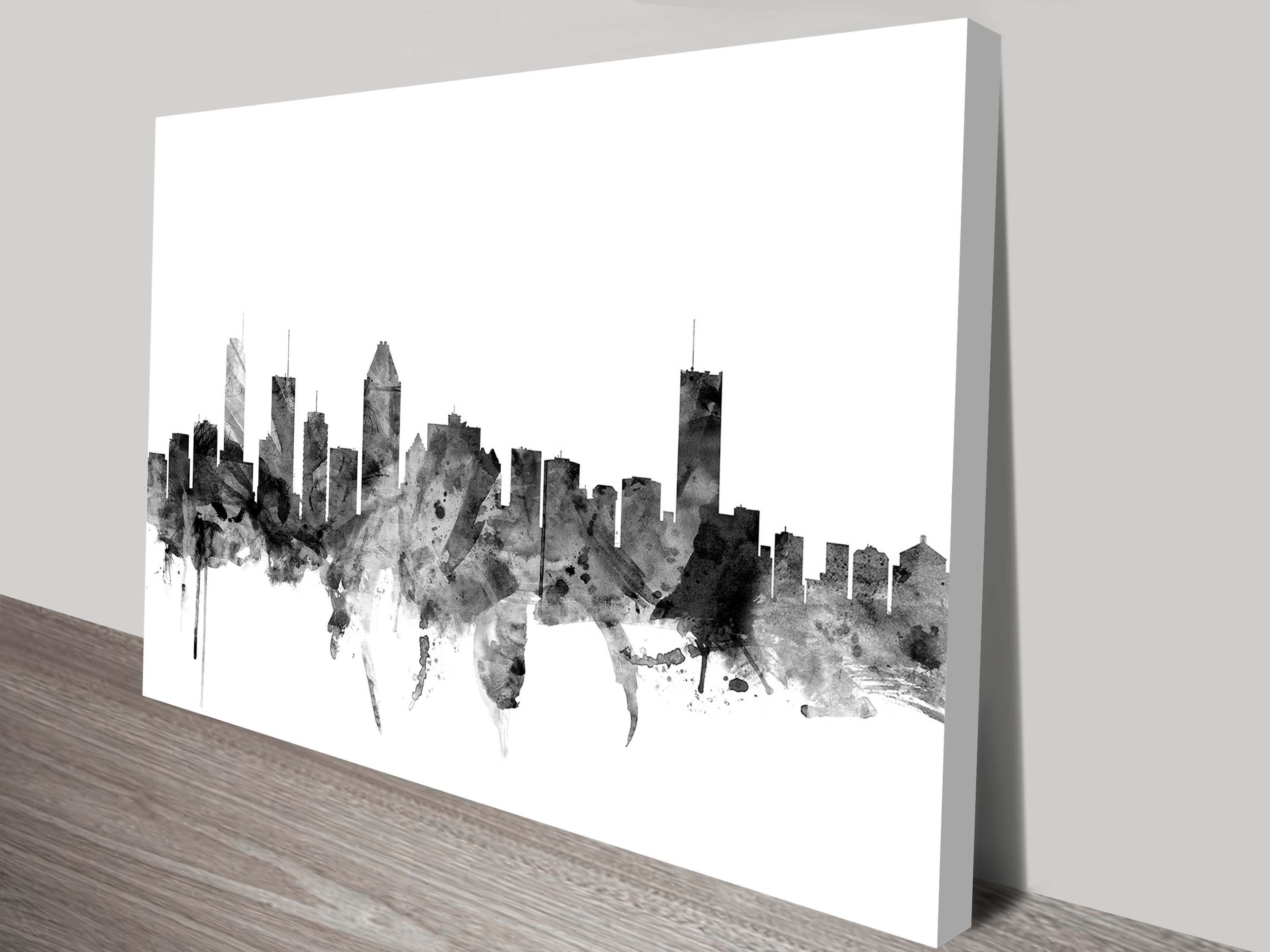 Montreal Canada Skyline By Michael Tompsett Wall Art - Montreal - HD Wallpaper 