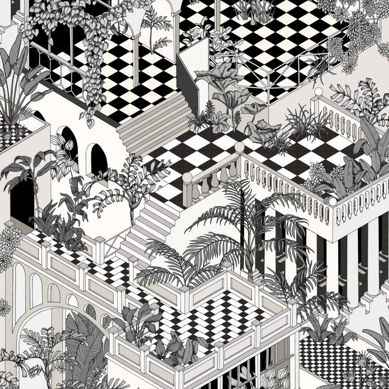 Miami Black/white 112-6024 Lee Jofa Wallpaper 112/6024 - Miami Wallpaper Cole And Sons - HD Wallpaper 