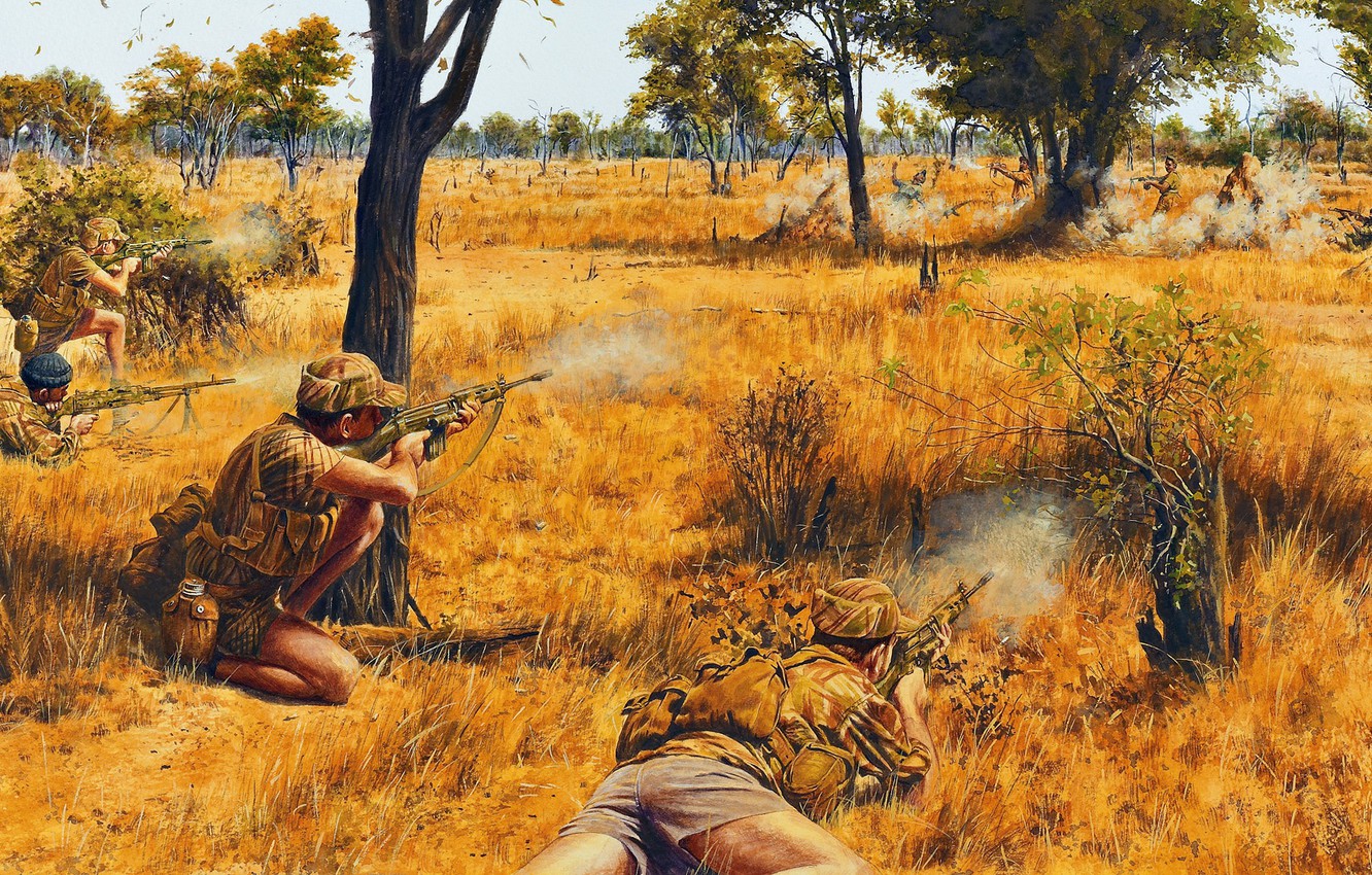 Photo Wallpaper Ambush, Shootout, Southern Rhodesia, - South Africa Bush War - HD Wallpaper 