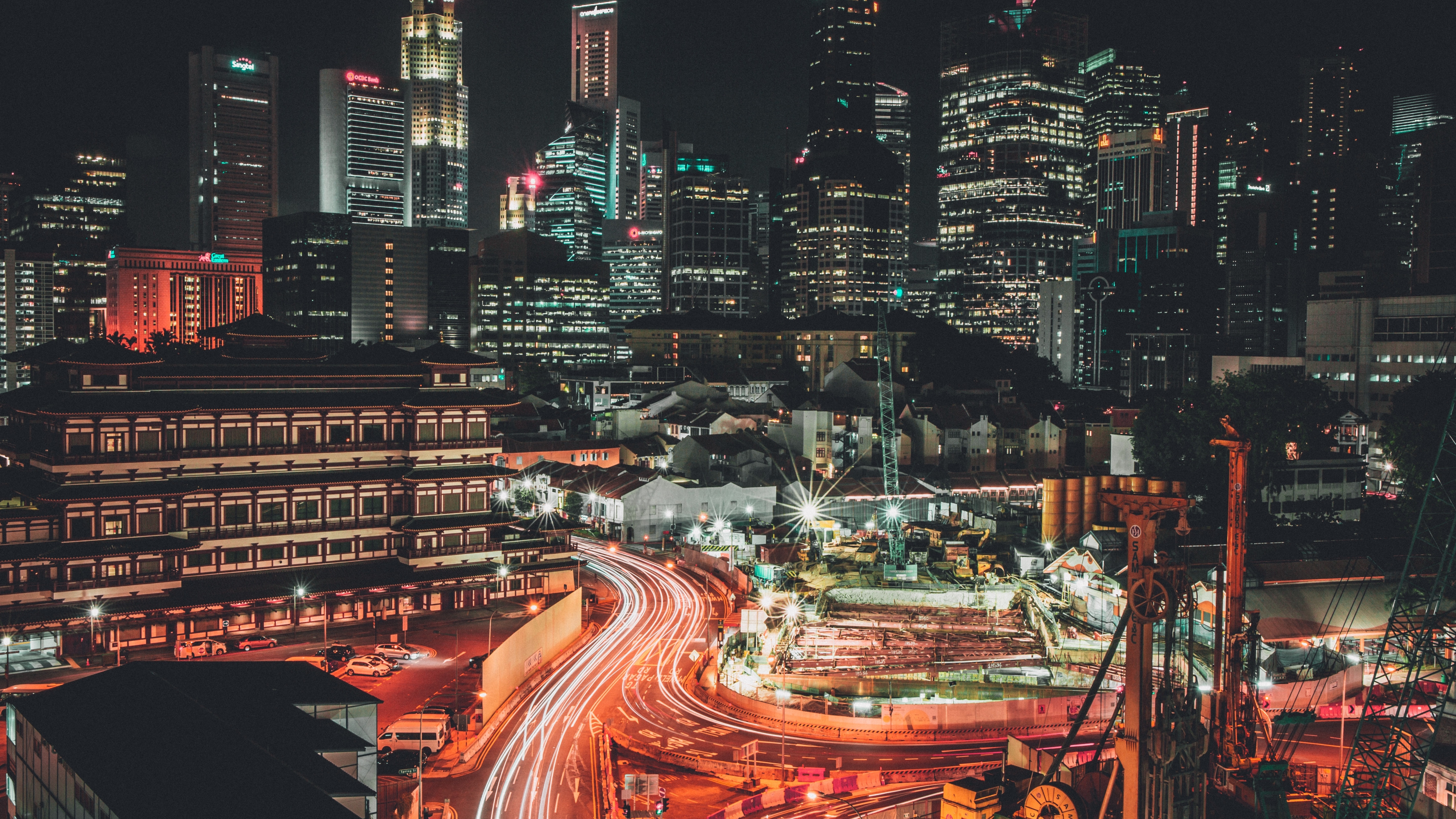 Singapore Night - HD Wallpaper 