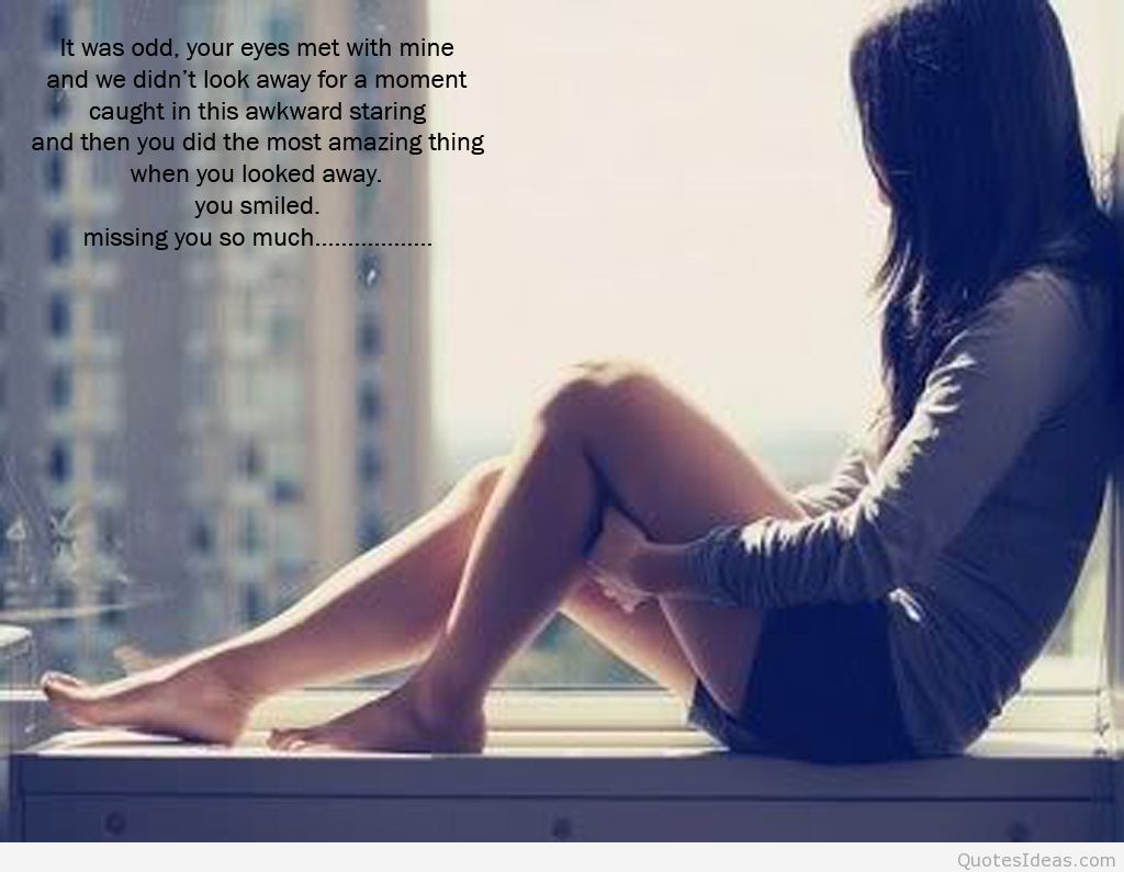 Cute I Miss You Quotes - Miss U Images Of Girls - HD Wallpaper 