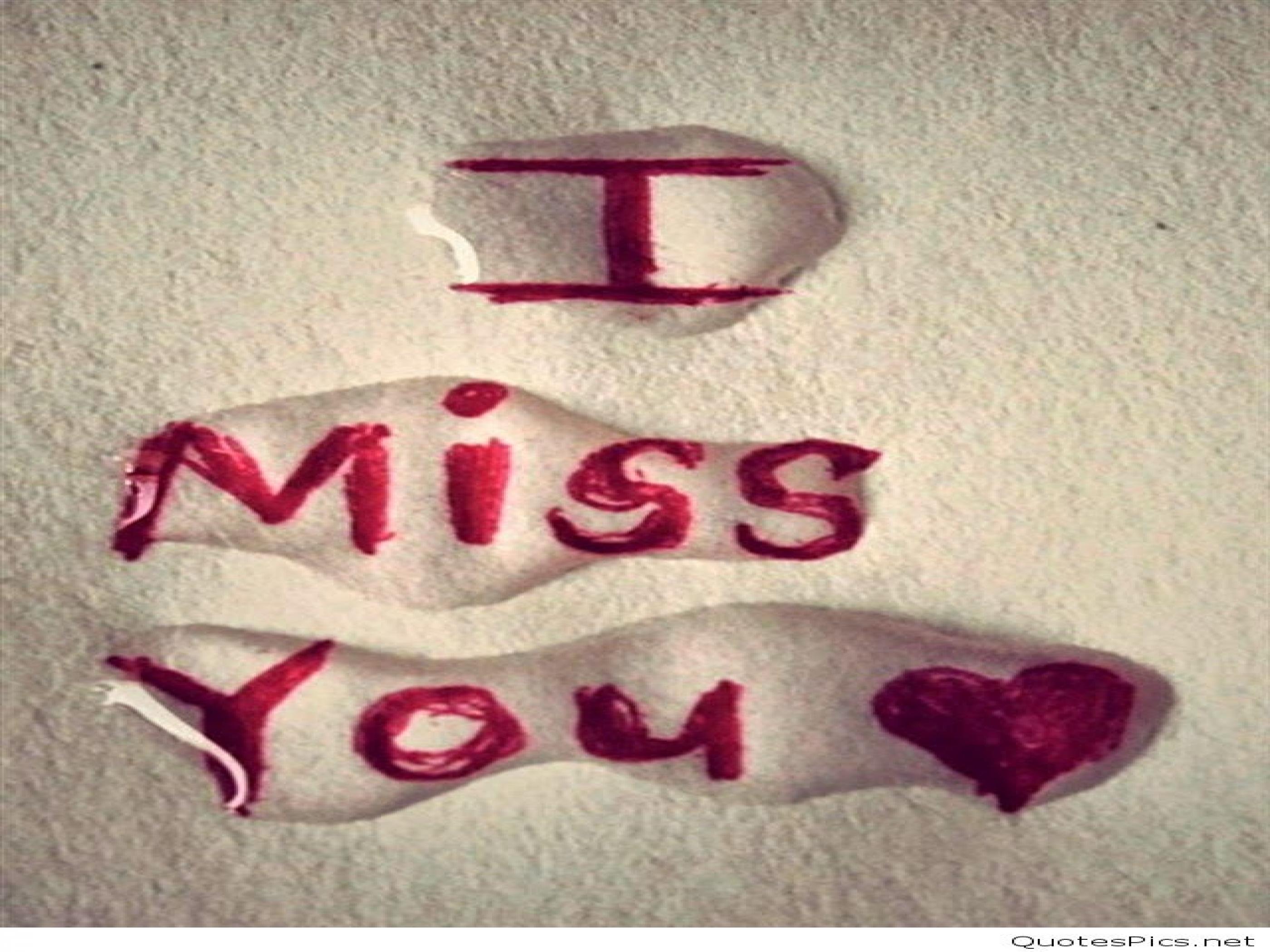 Miss You Wallpapers With Quotes - HD Wallpaper 