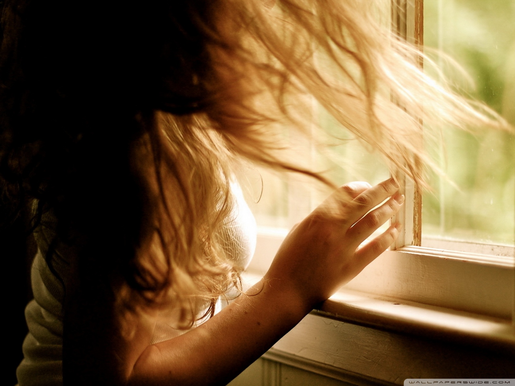 Рука Окно - HD Wallpaper 