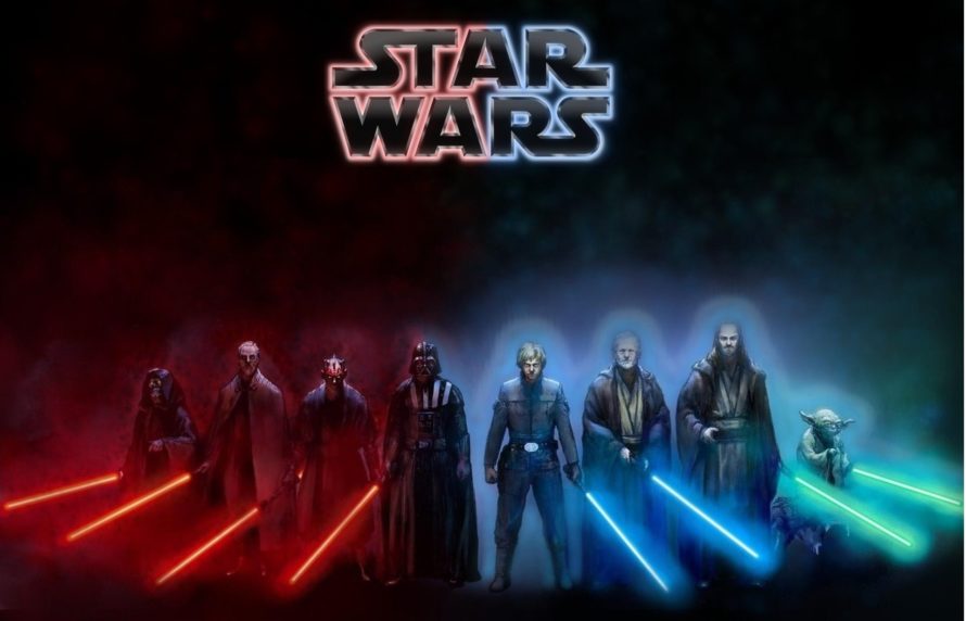Star Wars Wallpaper Dark Side - Star Wars Jedi Vs Dark Side - HD Wallpaper 