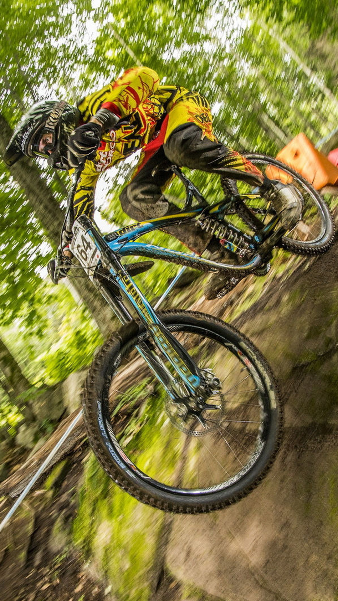 Mountain Bike Galaxy Note 3 Wallpapers 
 Data-src - Mountain Biking Phone Background - HD Wallpaper 