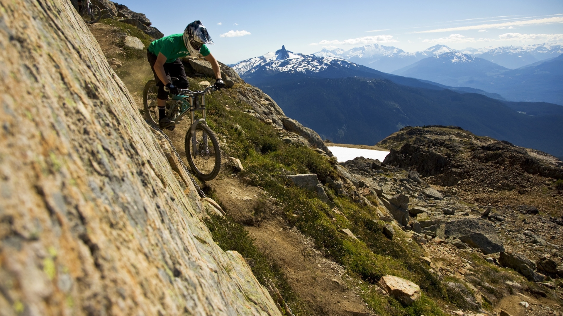 Cool Mountain Biking Background - HD Wallpaper 