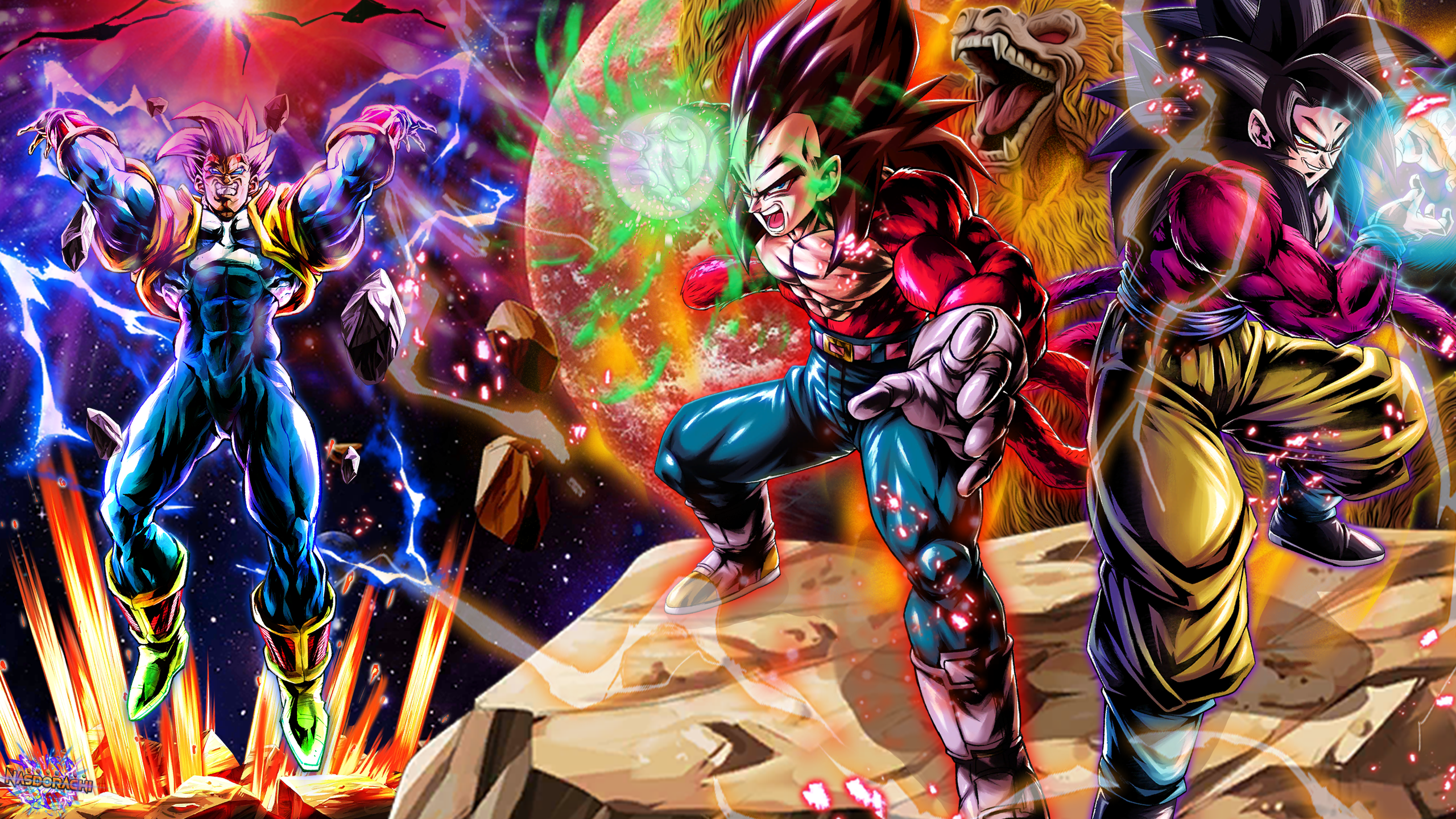 Dragon Ball Legends Vegeta Ssj4 - HD Wallpaper 