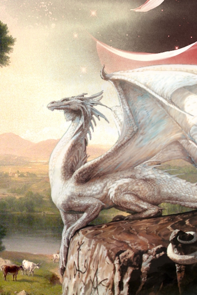Fantasy Dragon Wallpaper Iphone - HD Wallpaper 