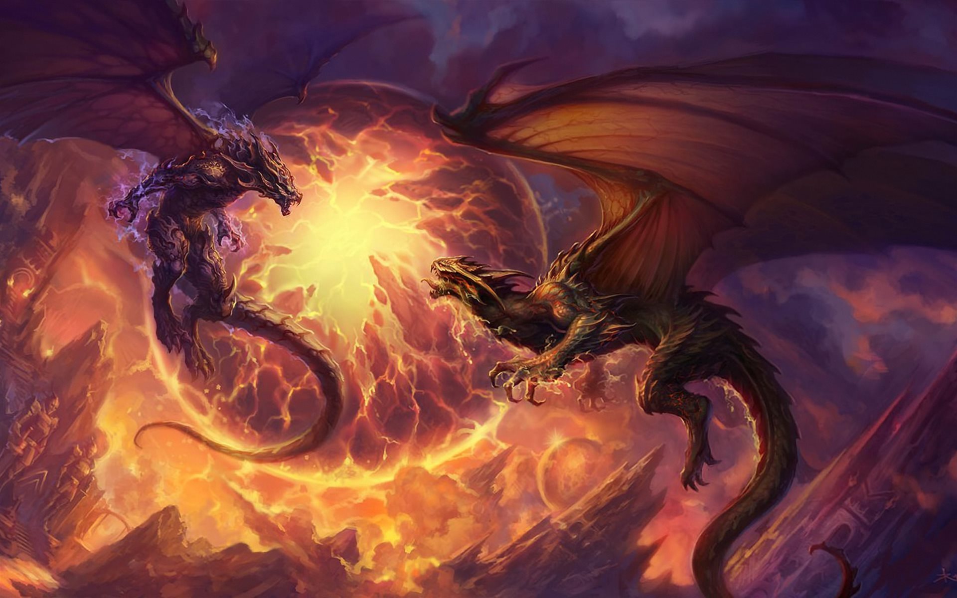 Dragon Fantasy Art - HD Wallpaper 