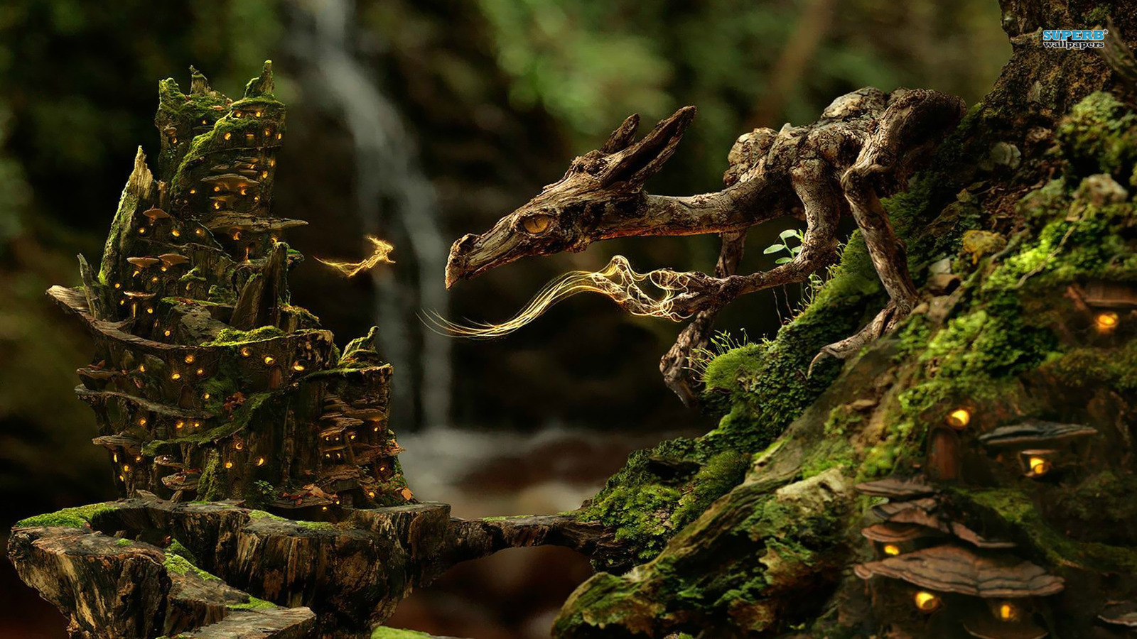 Wooden Dragon - Wood Dragon Wallpaper Hd - HD Wallpaper 