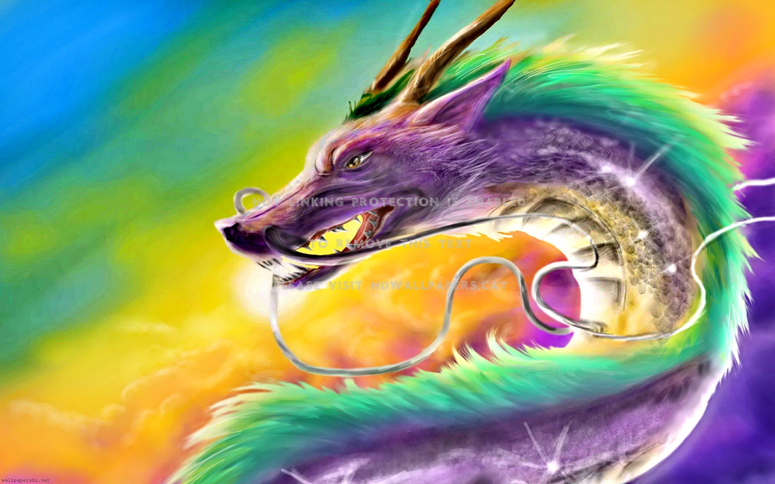 Chinese Dragon Colorful Fantasy Abstract - Dragon - HD Wallpaper 