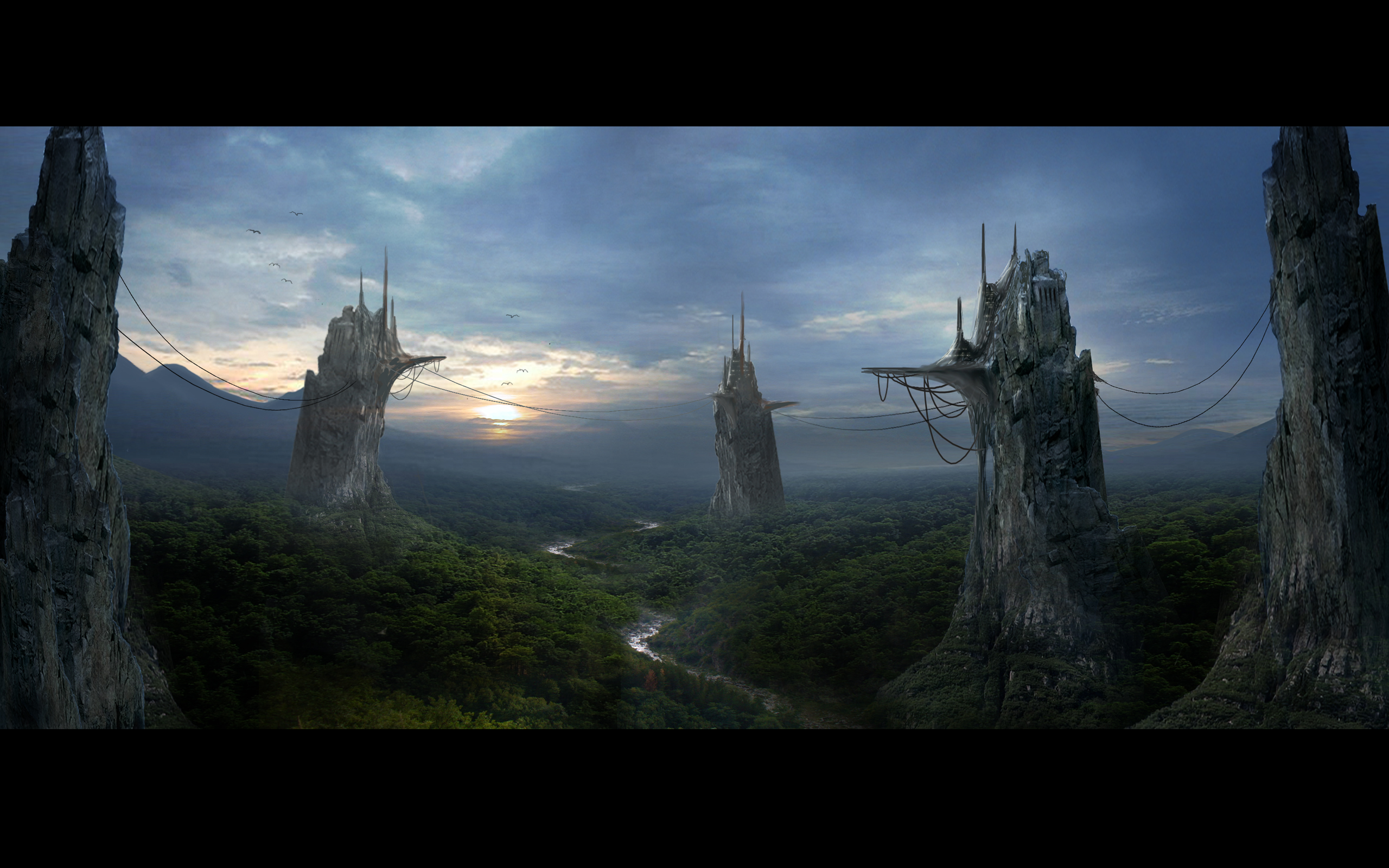 Fantasy Forest - Backgrounds Dark Forest Castle - HD Wallpaper 