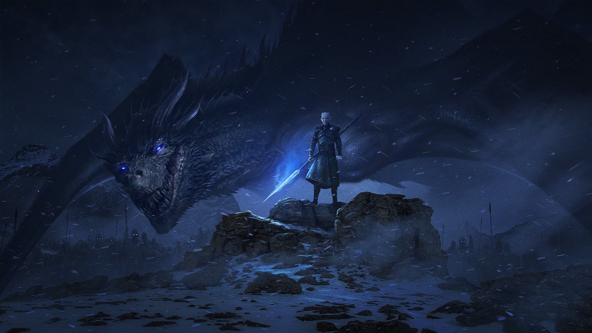 Game Of Thrones Night King Art - HD Wallpaper 