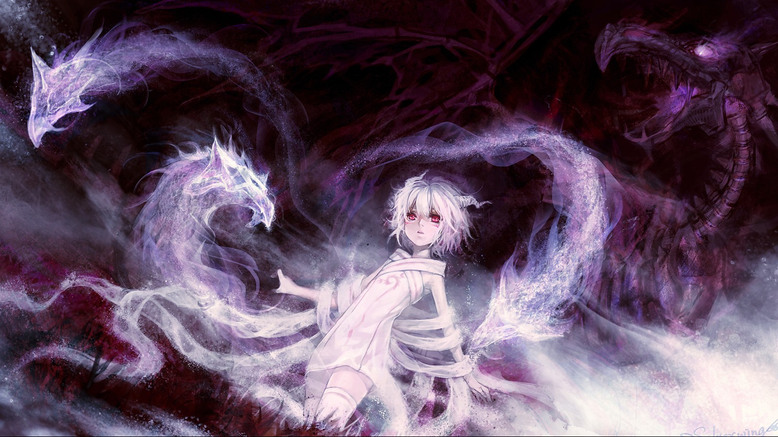 Anime Girl With Shadow Powers - 1600x900 Wallpaper Anime Girl With Shadow Powers - 1600x900 Wallpaper
