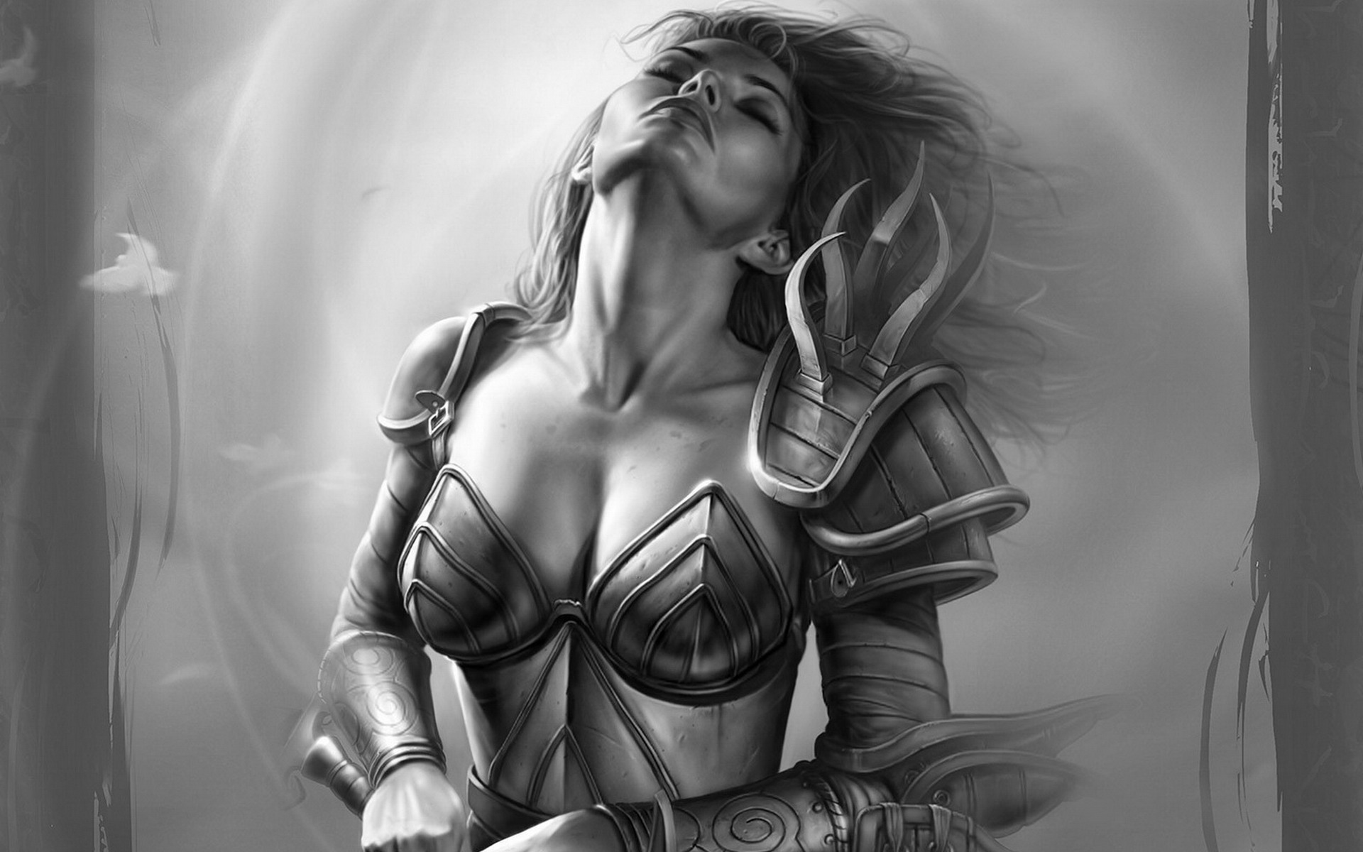 Neverwinter Nights Wallpaper - Neverwinter Nights Black And White - HD Wallpaper 