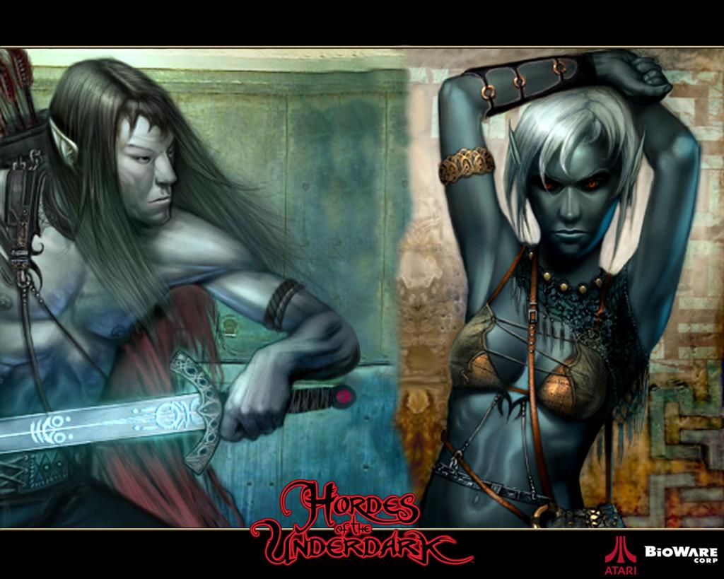 Neverwinter Nights Hd & Widescreen Wallpaper - Female Drow Priestess - HD Wallpaper 