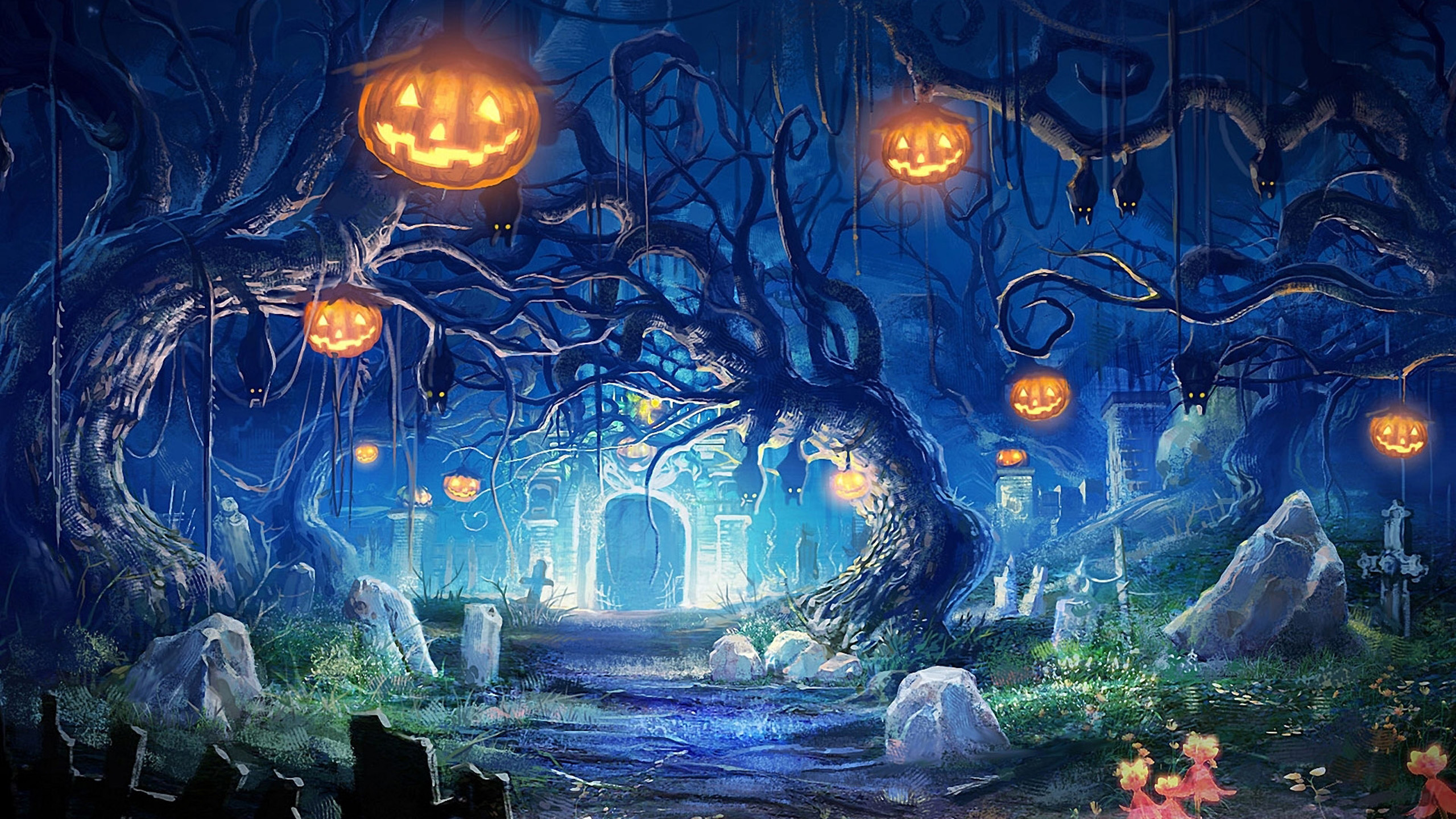 Halloween Wallpapers Full Hd Cute - Background Halloween 2017 - HD Wallpaper 