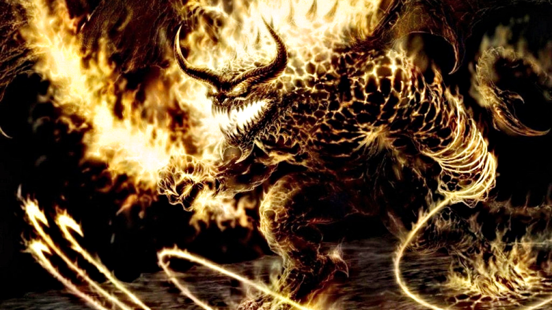 Bull Devil Demon Of Hell Wallpaper Hd 3219 Wallpaper - Balrog Fantasy - HD Wallpaper 