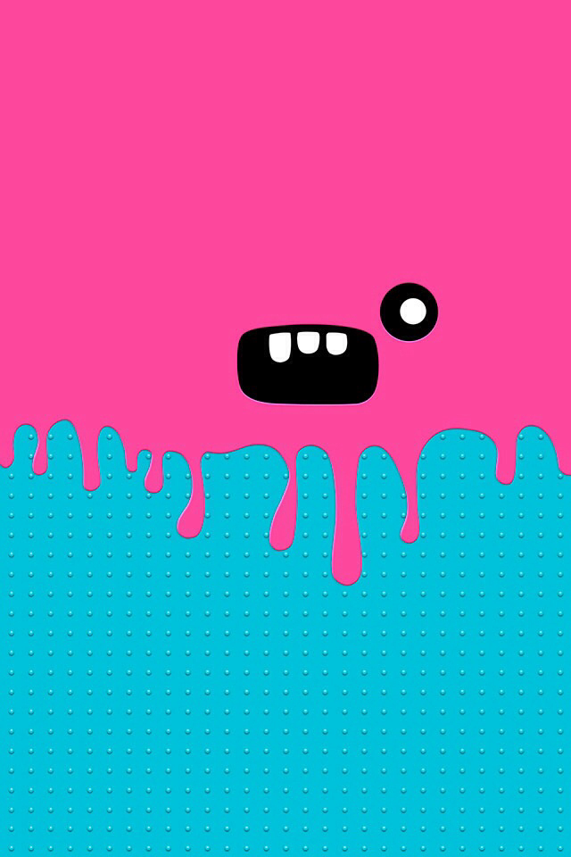 Monster, Pink, And Wallpaper Image - Ice Monster Iphone - 640x960 Wallpaper  