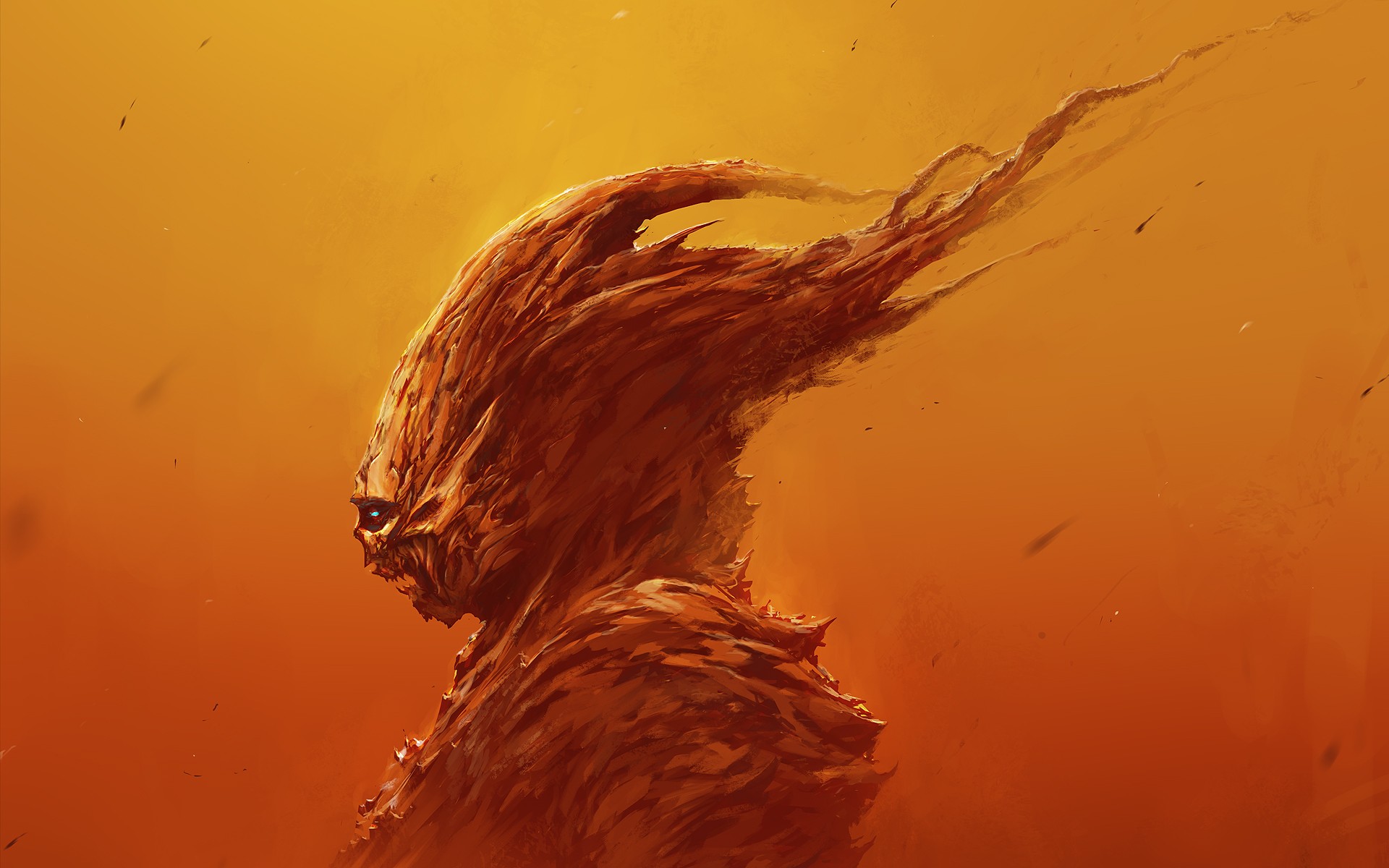 Dark Fantasy Skull Monster - HD Wallpaper 