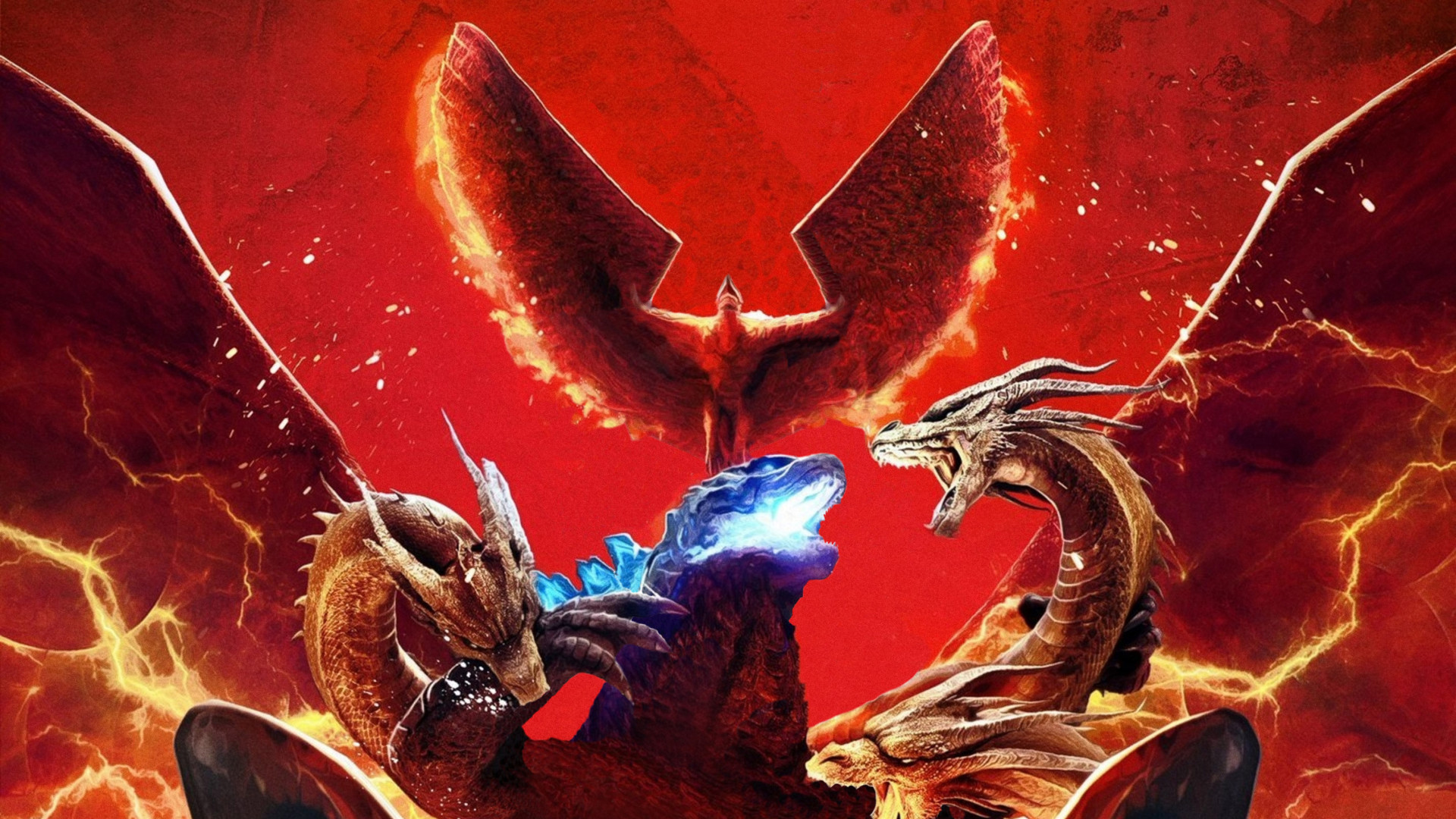 Godzilla King Of The Monsters Art - HD Wallpaper 