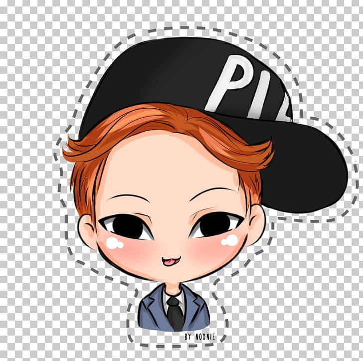 Xoxo Exo Chibi Drawing K-pop Png, Clipart, Art, Brown - Hard Hat Transparent Background - HD Wallpaper 