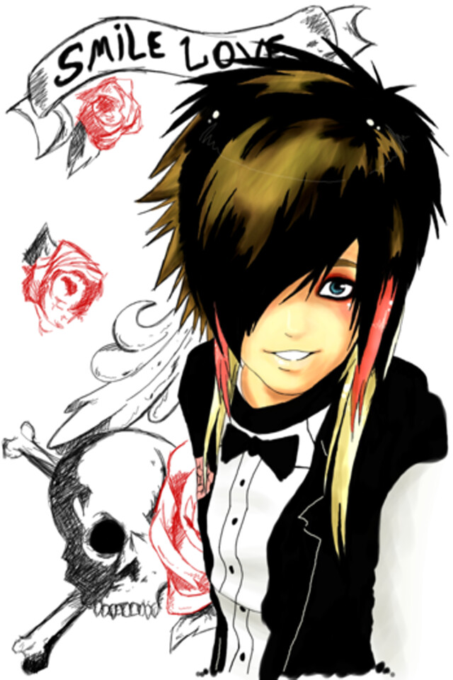 Emo Love - HD Wallpaper 