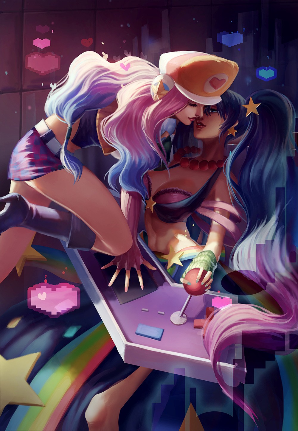 Arcade Miss Fortune & Sona By 還祠 Hd Wallpaper Fan Art - Arcade Miss Fortune Fanart - HD Wallpaper 