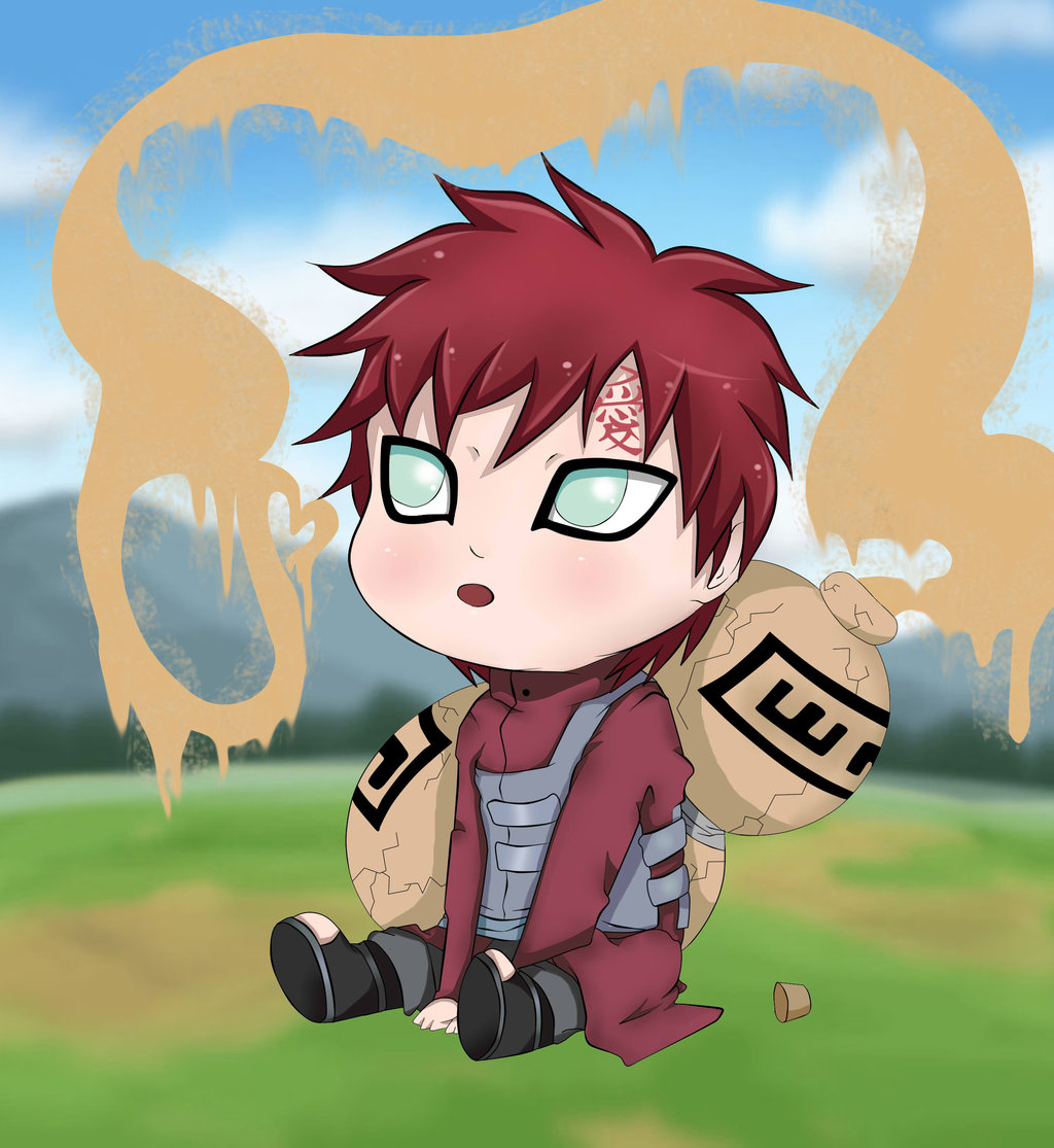 Gaara Wallpaper - Sabaku No Gaara Chibi - HD Wallpaper 