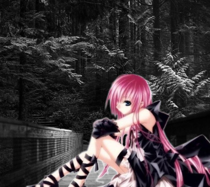 Anime Emo Girl Png - HD Wallpaper 