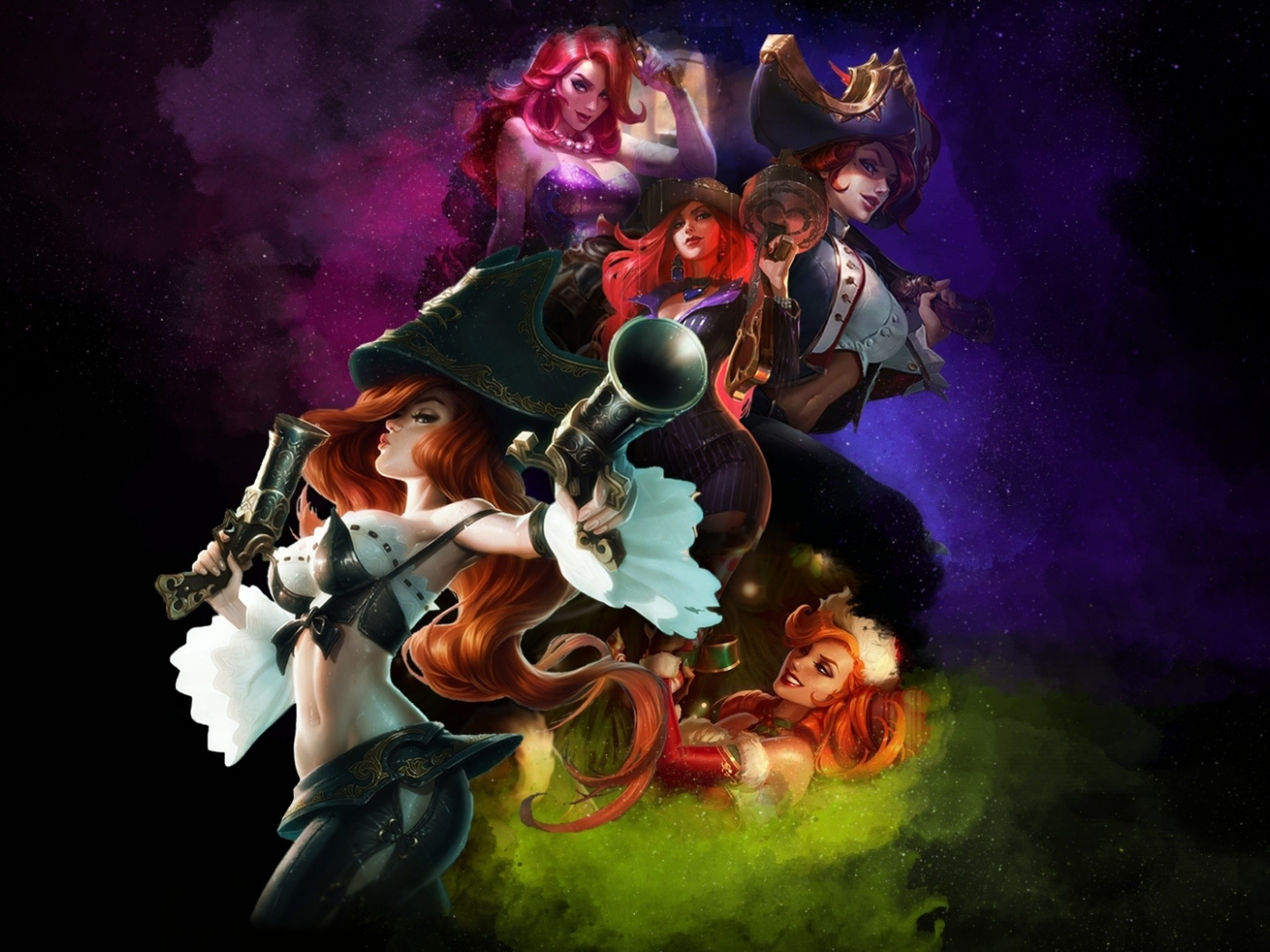 Art, League Of Legends, Miss Fortune, Online Game, - HD Wallpaper 