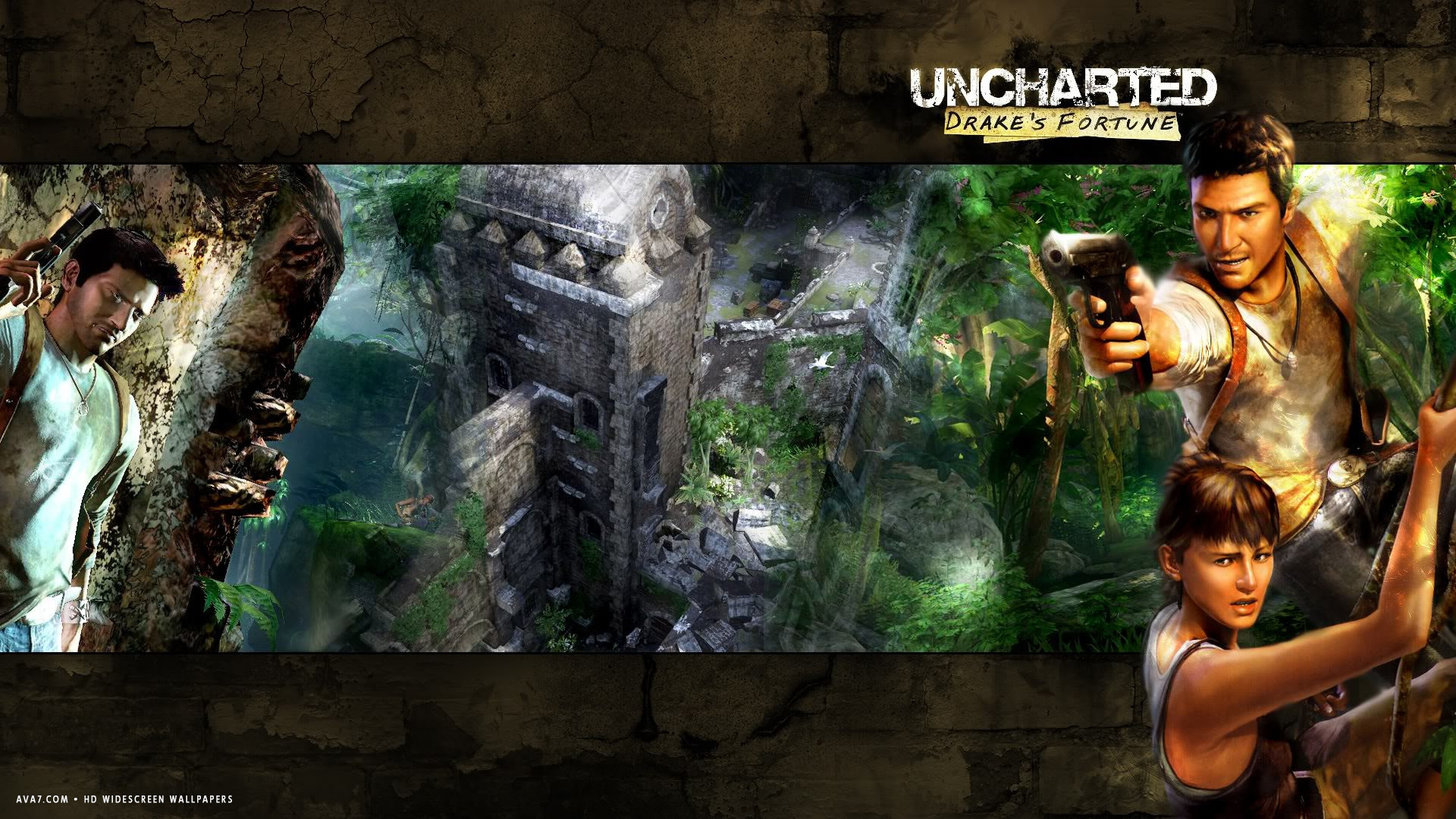 Uncharted Drakes Fortune Game Hd Widescreen Wallpaper - Uncharted Drake's Fortune - HD Wallpaper 