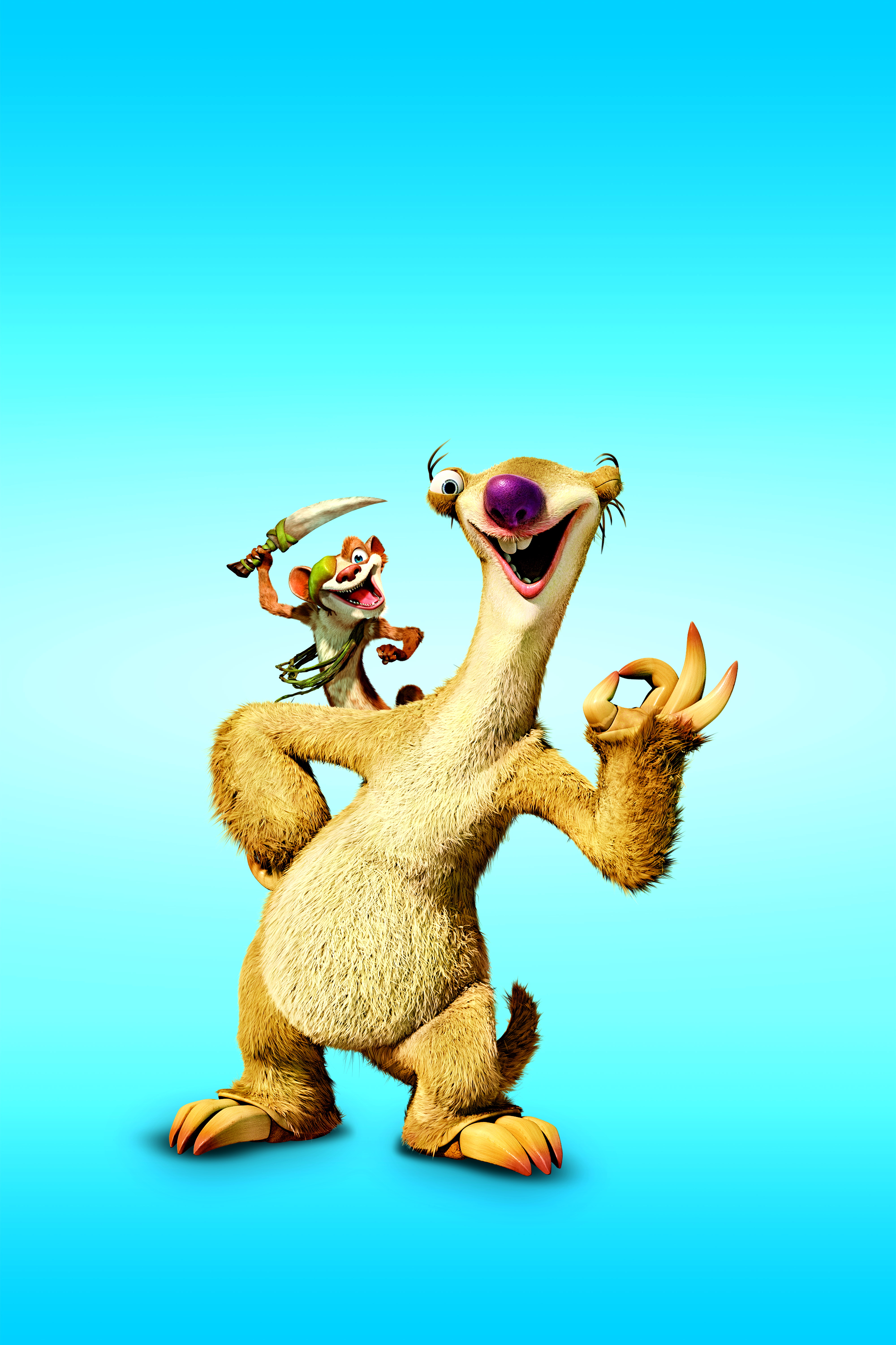 Ice Age Dawn Of The Dinosaurs - Ice Age Buck And Sid - HD Wallpaper 