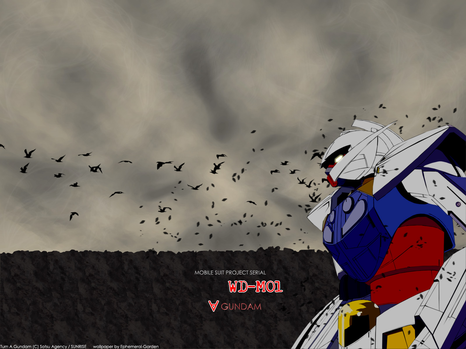 Sunrise , Mobile Suit Gundam - Flock - HD Wallpaper 