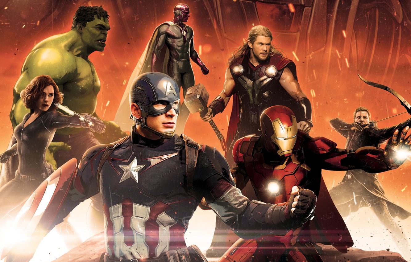 Photo Wallpaper The Avengers, Avengers - Poster Avengers Age Of Ultron - HD Wallpaper 