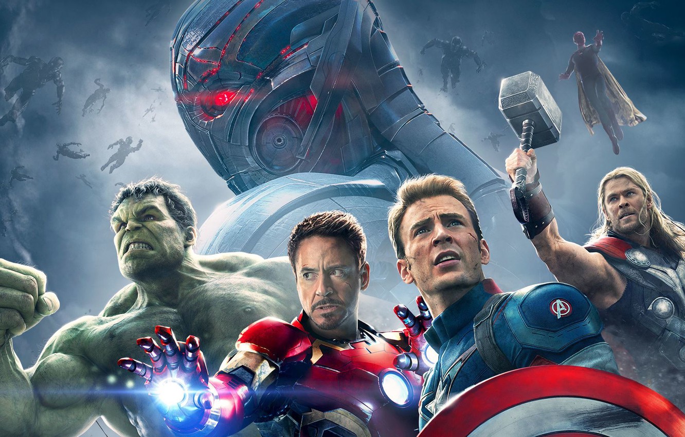 Photo Wallpaper The Avengers, Avengers - High Resolution Avengers Age Of Ultron Poster - HD Wallpaper 