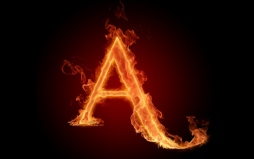 Fire Alphabet Wallpaper Nice Wd Wallpapers - New Alphabet A Wallpaper For Desktop - HD Wallpaper 
