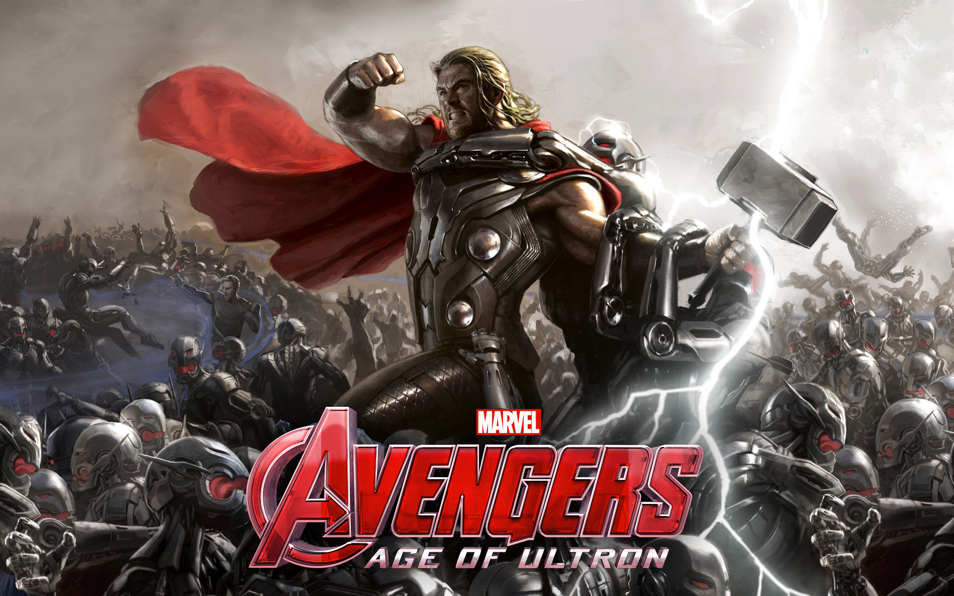Avengers Ultron Art - HD Wallpaper 