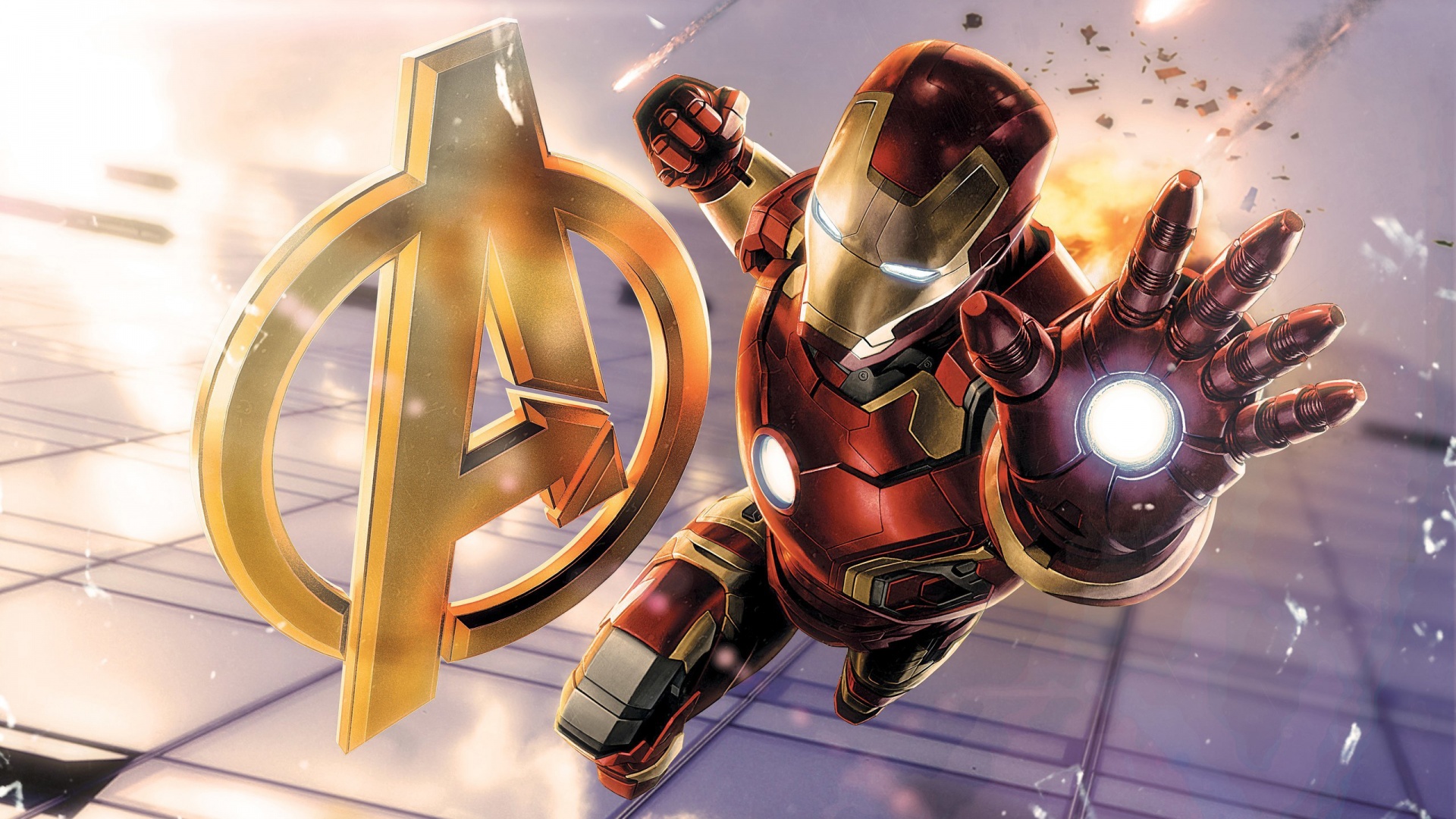 Wallpaper Iron Man Art Avengers - Iron Man Images Hd - HD Wallpaper 