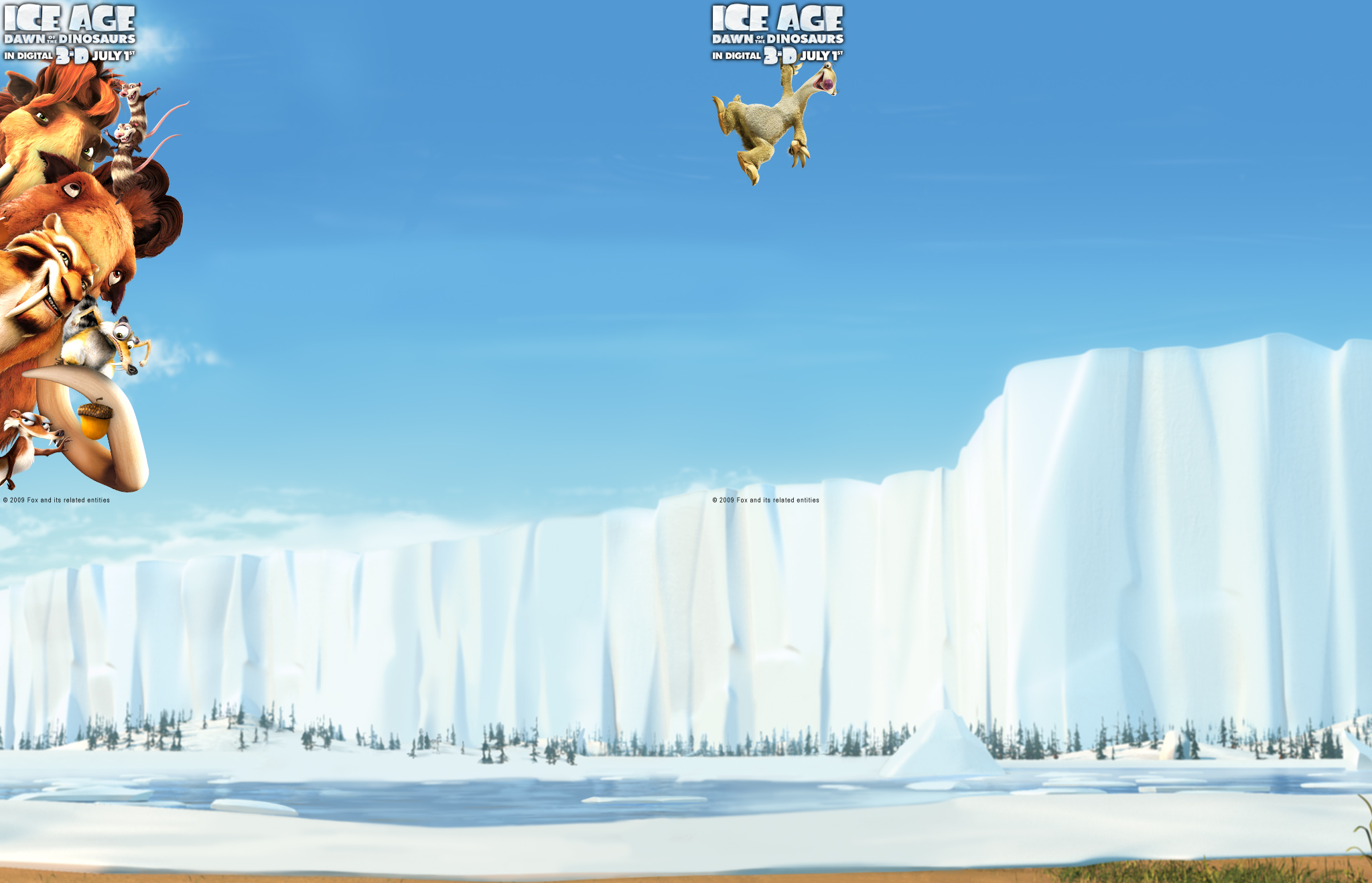 Ice Age Movie Background - HD Wallpaper 