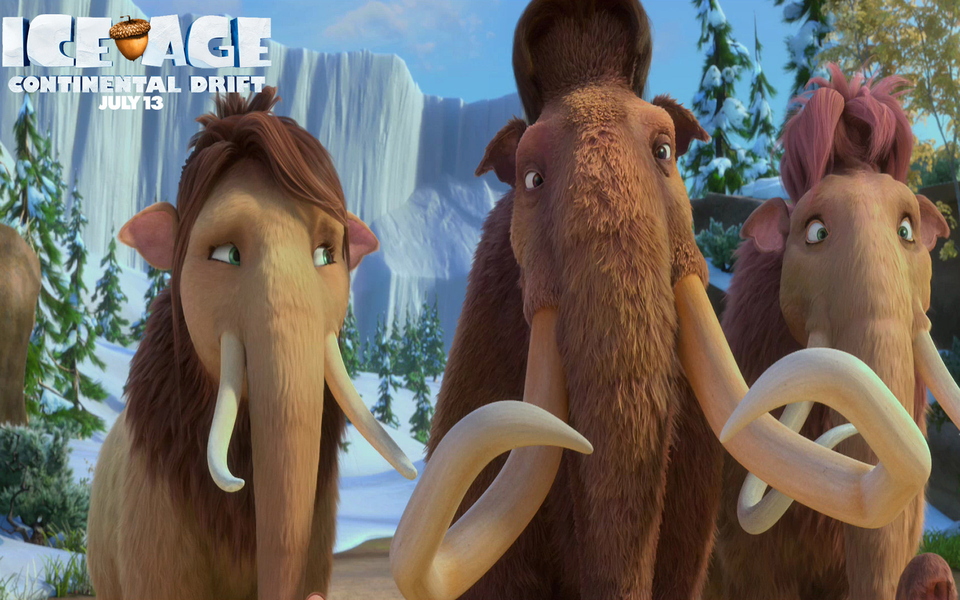 Download Hd Ice Age Ice Age Manny And Peaches 1920x1200 Wallpaper