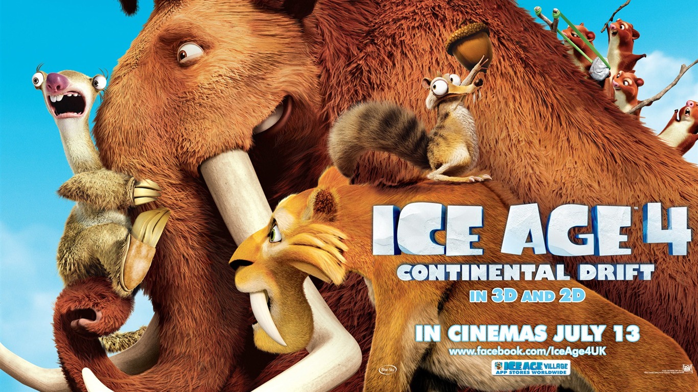 Ice Age 4-continental Drift Movie Hd Wallpaper - Ice Age Continental Drift Movie 2012 - HD Wallpaper 