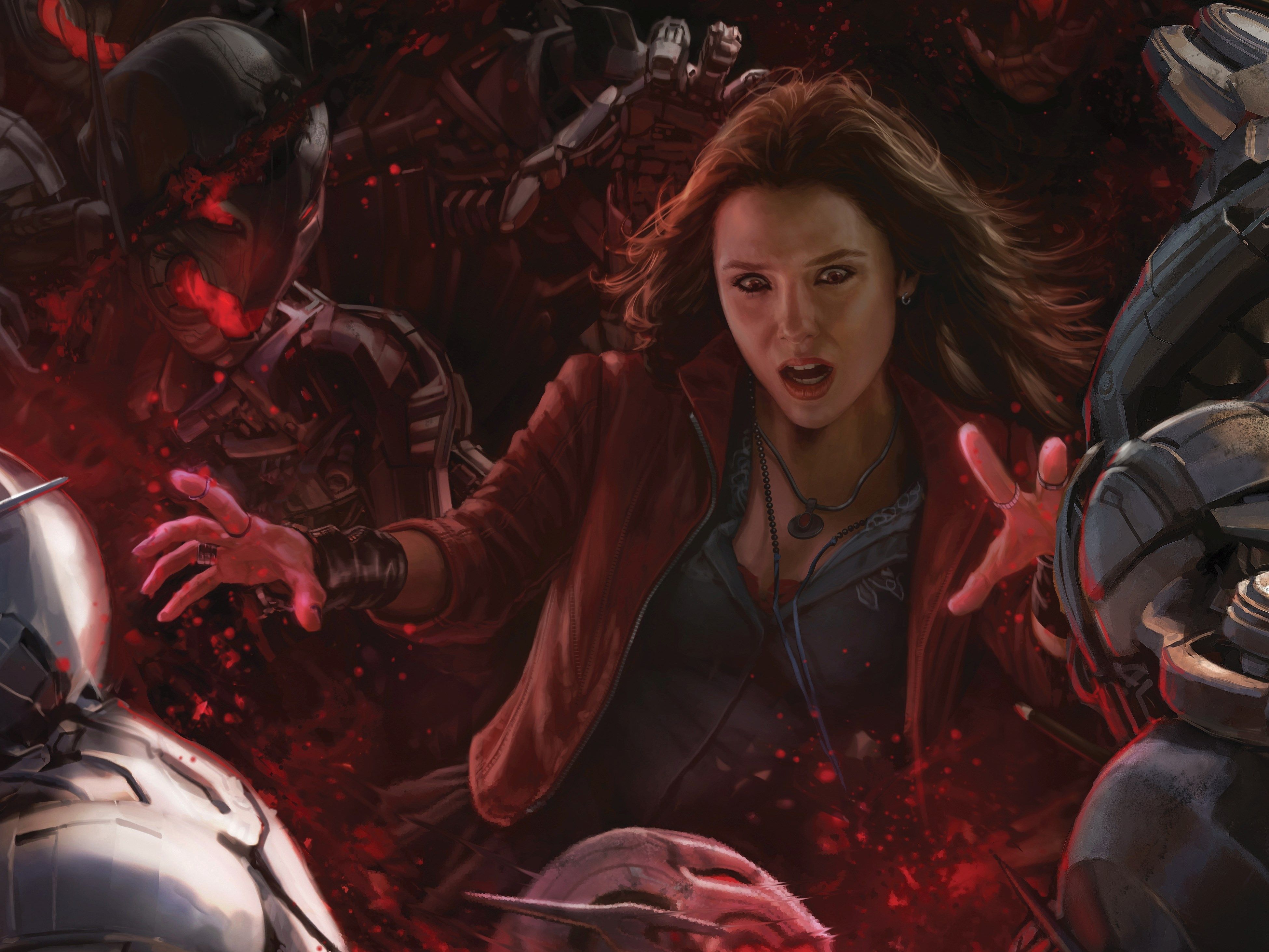 Scarlet Witch Avengers Age Of Ultron Poster - HD Wallpaper 