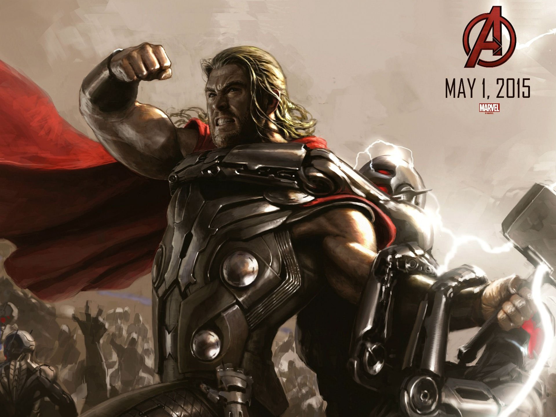 Chris Hemsworth Thor Art - HD Wallpaper 