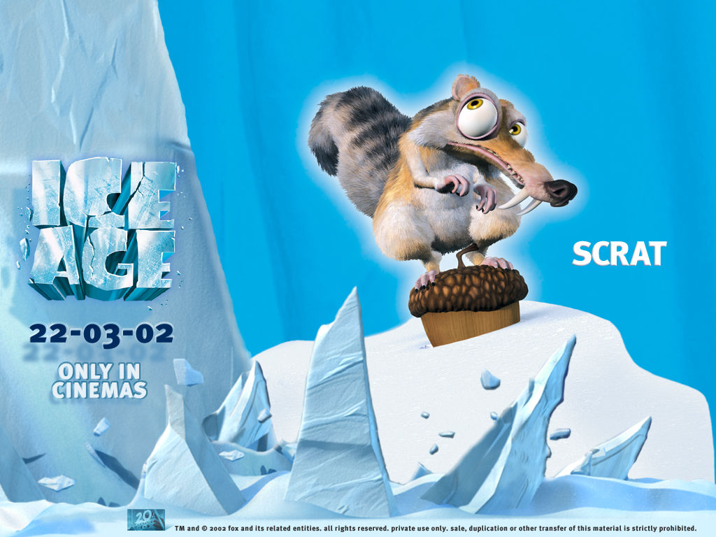 Ice Age 2002 Scrat - HD Wallpaper 